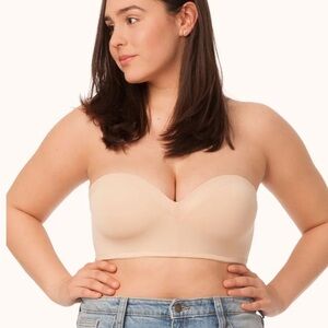 Lively No-Wire Strapless Bra 34D Toasted Almond